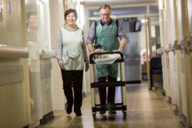 Volunteers Little Hulton Tea Trolley