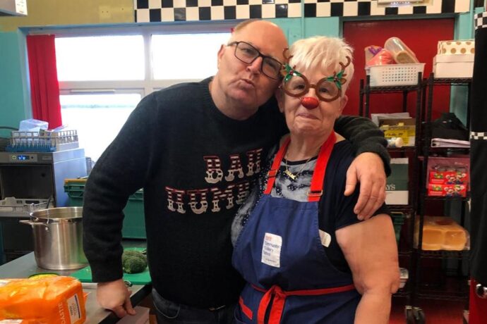Tony Hardman and Pauline Murphy at Christmas in September 2023