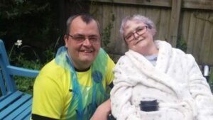 Lee and his mum Rectangle