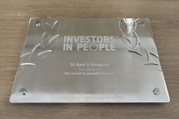 Investors in People We invest in people Platinum accreditation plaque
