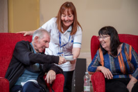 Patients and staff at St Anns Hospice