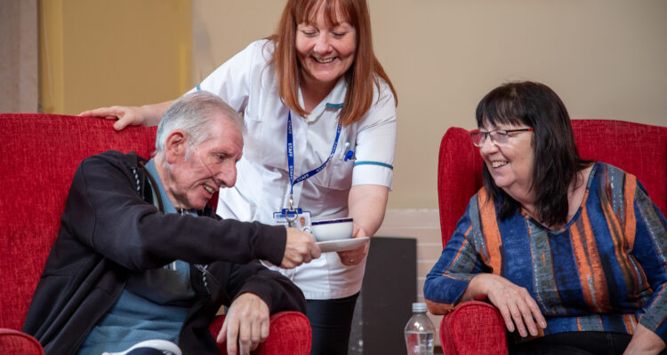 Patients and staff at St Anns Hospice