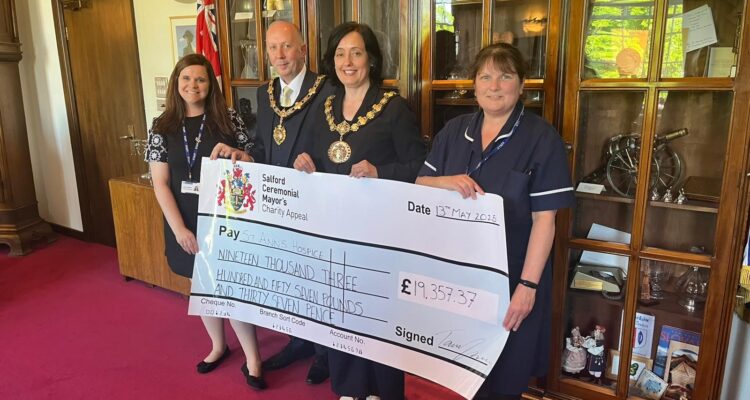 St Ann's Mayor Cheque