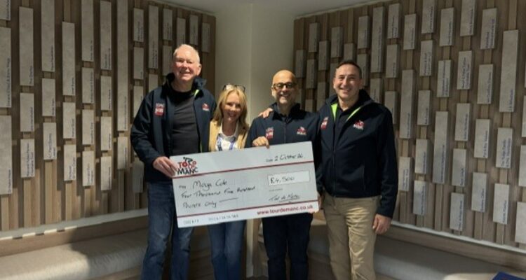 Tour de Manc 2026 cheque presentation